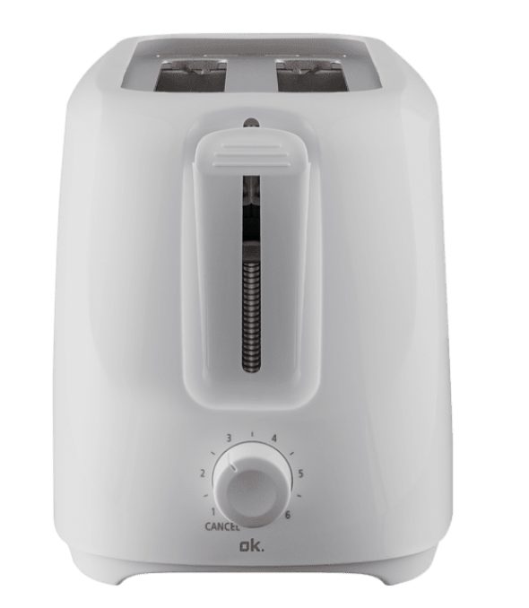 OK. OTO 2722 W két szeletes kenyérpirító 700 W teljesítménnyel, fehér – 2. kép
