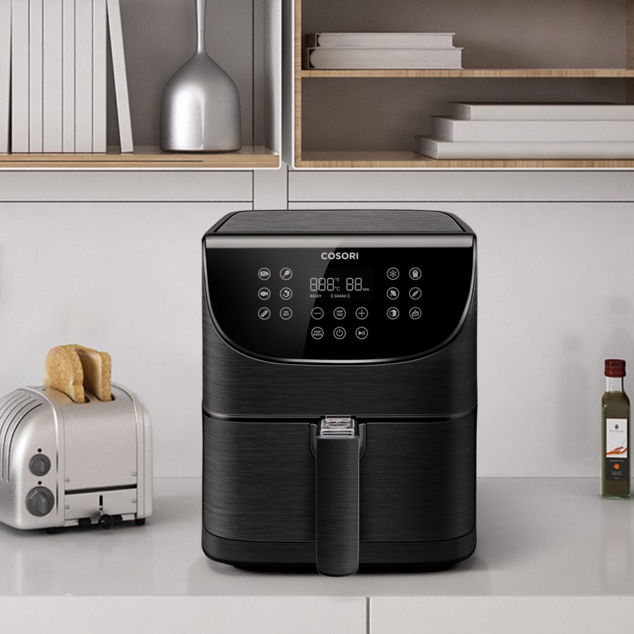 COSORI CP158-AF-RXB Premium fekete forrólevegős sütő, 5,5 l – 4. kép