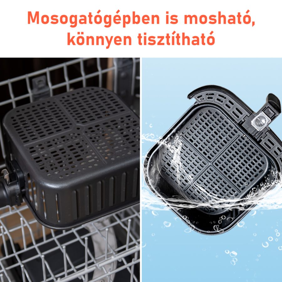 COSORI CP158-AF-RXW Premium fehér forrólevegős sütő 5,5 literes kosárral – 7. kép
