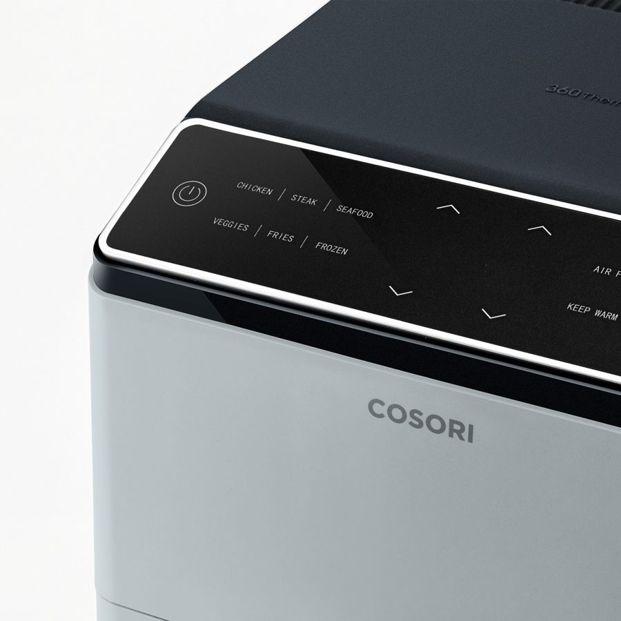 COSORI CAF-P583S-AEUR Dual Blaze 6,4 literes forrólevegős sütő, világosszürke – 4. kép