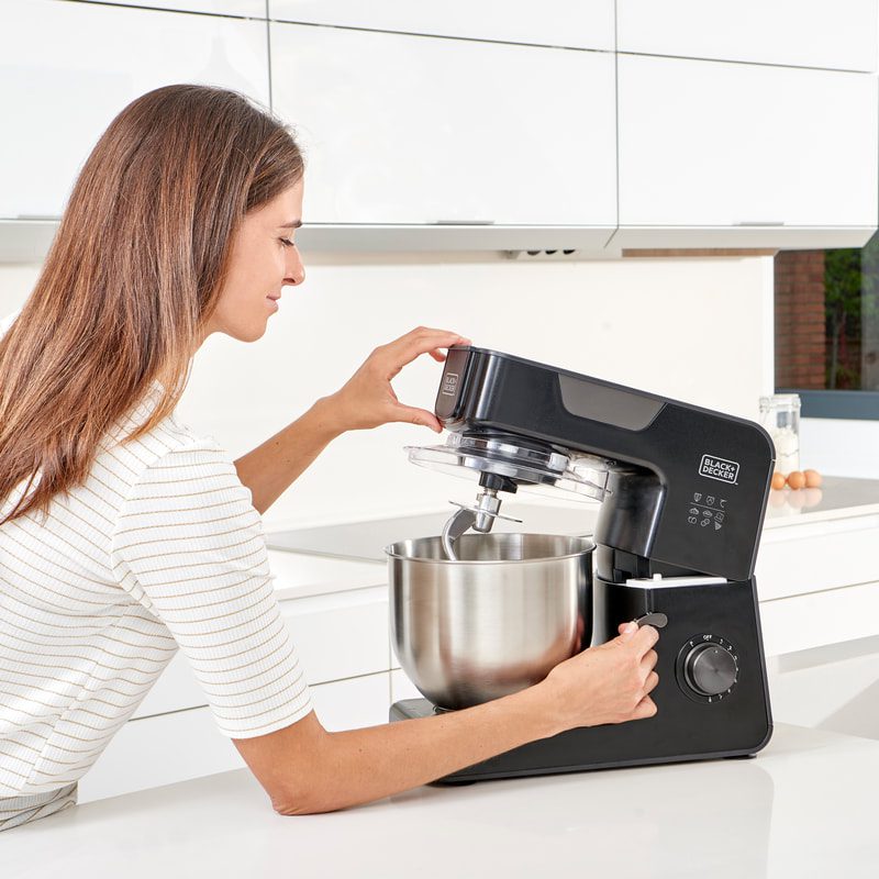 BLACK+DECKER 1000 W-os konyhai robotgép 5,2 literes tállal – 4. kép
