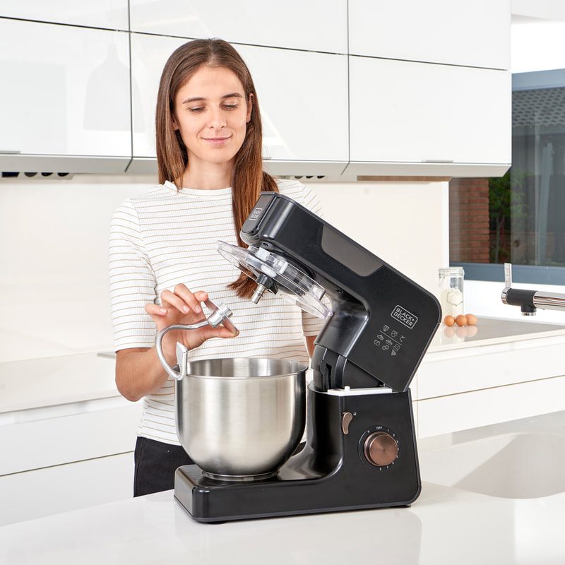 BLACK+DECKER 1000 W-os konyhai robotgép 5,2 literes tállal – 5. kép
