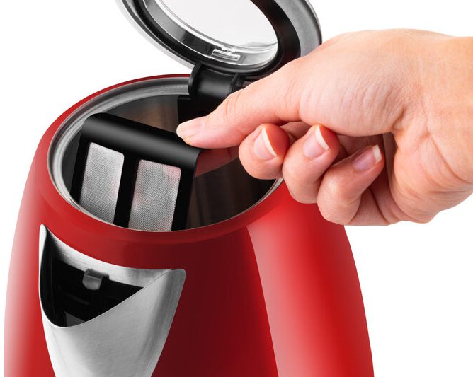 ETA 9598 90010 Ela Digi piros rozsdamentes vízforraló állítható hőmérséklettel – 4. kép