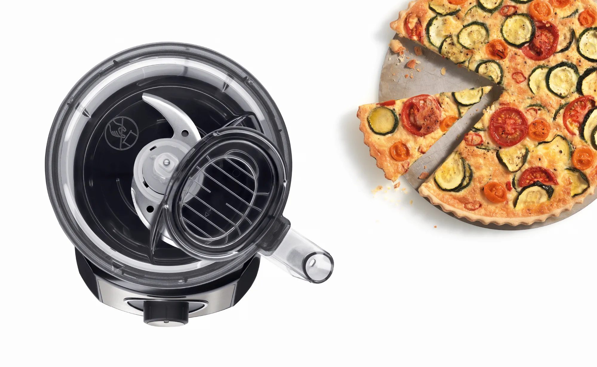 BOSCH MCM3501M kompakt konyhai robotgép 800 W teljesítménnyel, fekete/inox – 3. kép