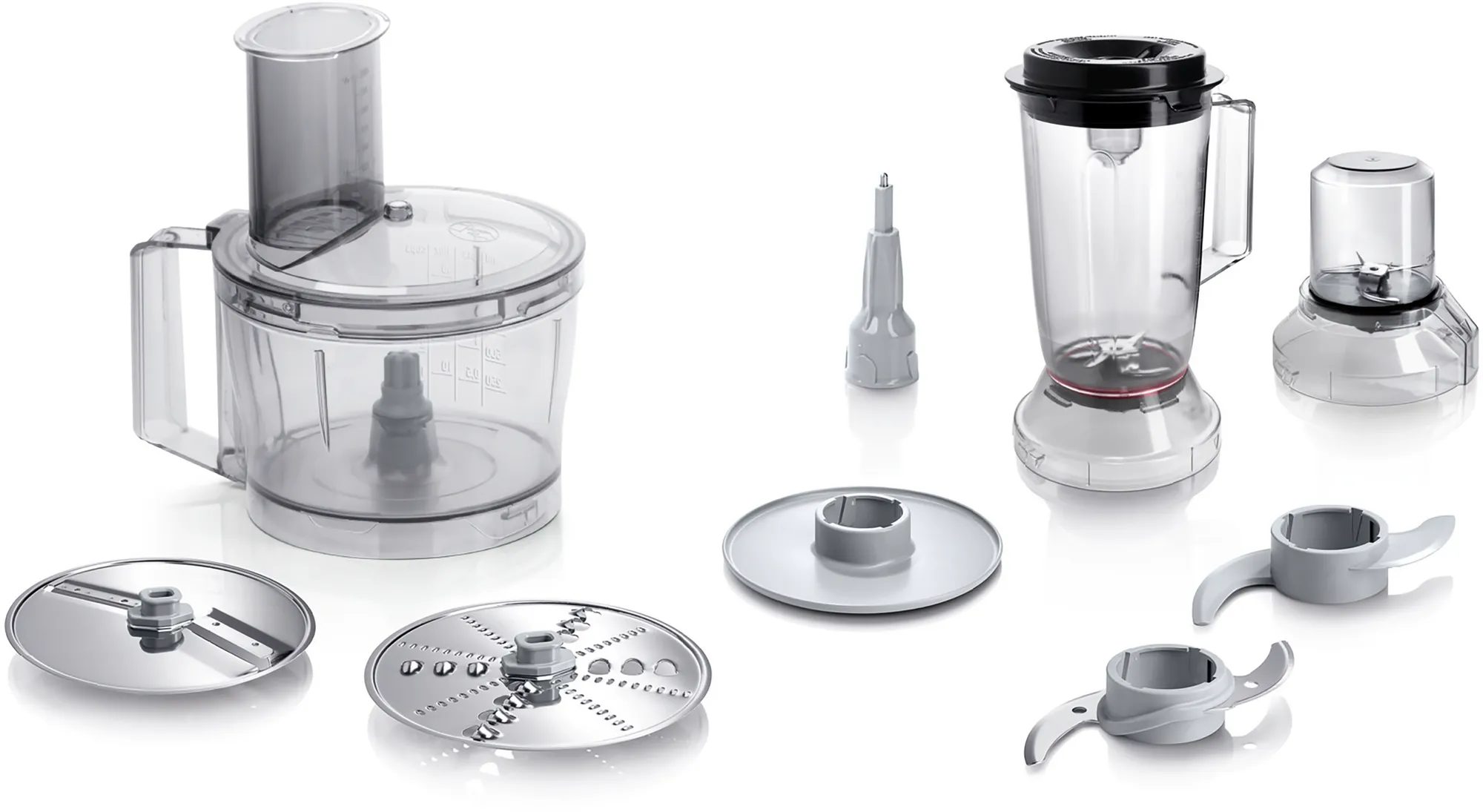 BOSCH MCM3501M kompakt konyhai robotgép 800 W teljesítménnyel, fekete/inox – 5. kép