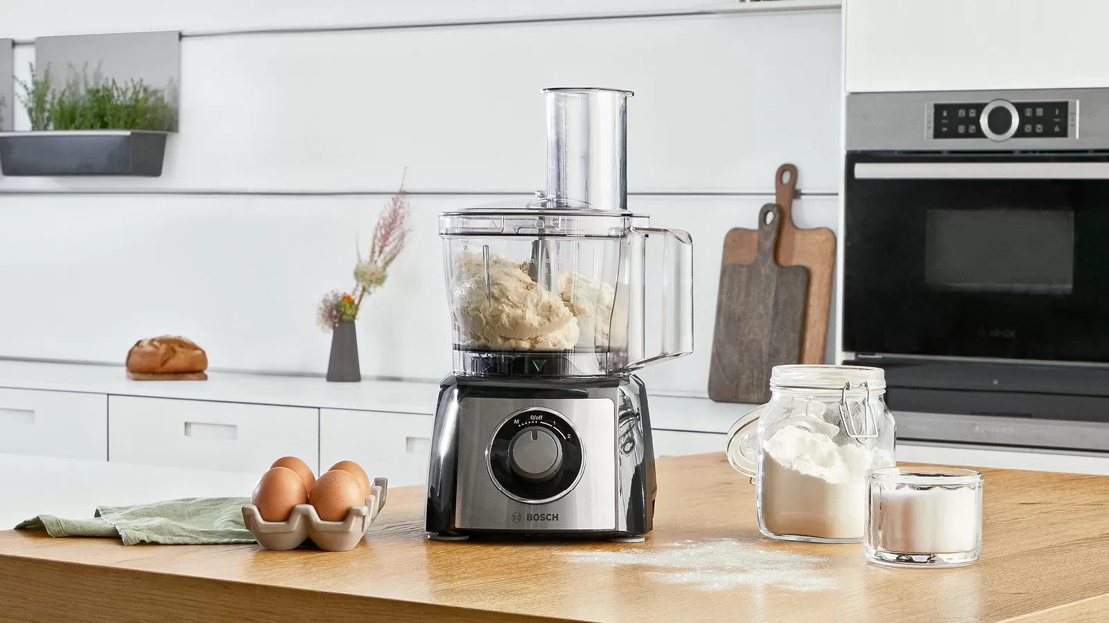 BOSCH MCM3501M kompakt konyhai robotgép 800 W teljesítménnyel, fekete/inox – 9. kép