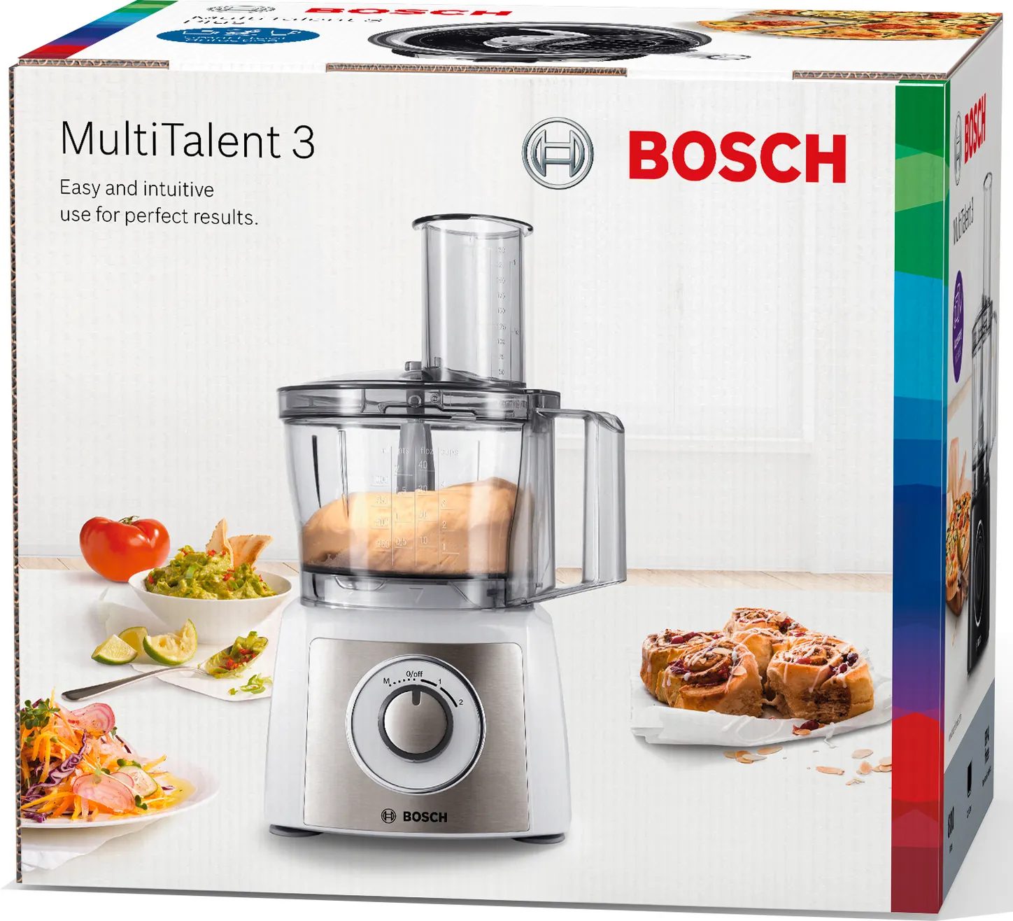 BOSCH MCM3501M kompakt konyhai robotgép 800 W teljesítménnyel, fekete/inox – 10. kép