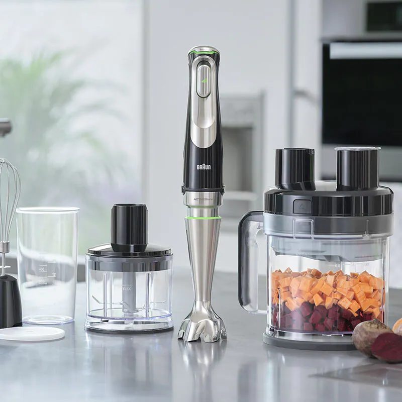 BRAUN MQ9195XLI botmixer XL robotgéppel és sokoldalú tartozékokkal – 4. kép