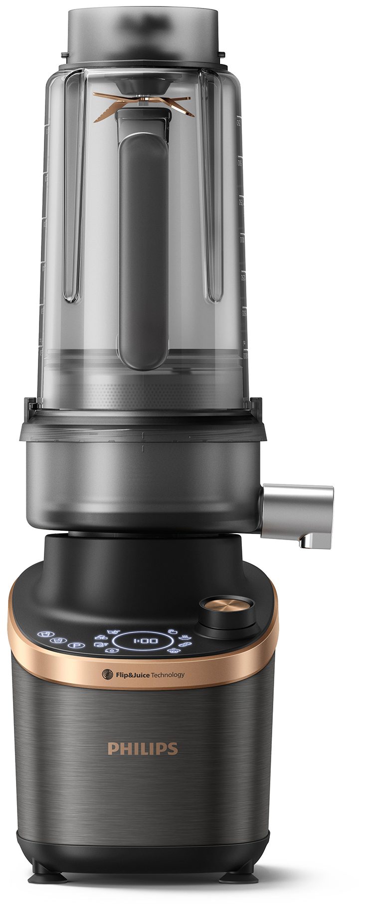 PHILIPS Flip&Juice HR3770/00 1500 W-os turmixgép gyümölcscentrifuga-modullal – 4. kép