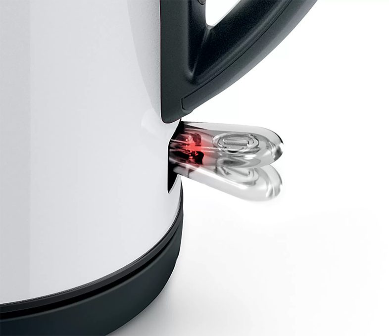 BOSCH TWK3P421 DesignLine vízforraló, 1,7 l, 2400 W, fehér nemesacél ház – 4. kép