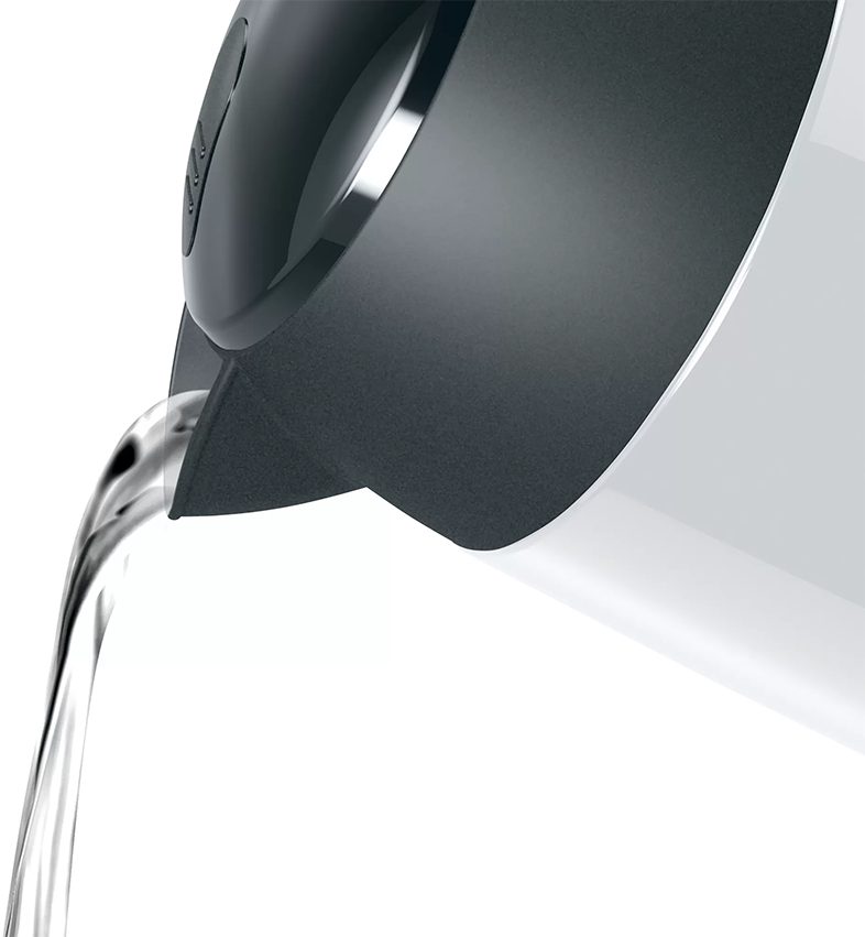 BOSCH TWK3P421 DesignLine vízforraló, 1,7 l, 2400 W, fehér nemesacél ház – 6. kép