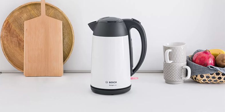 BOSCH TWK3P421 DesignLine vízforraló, 1,7 l, 2400 W, fehér nemesacél ház – 9. kép