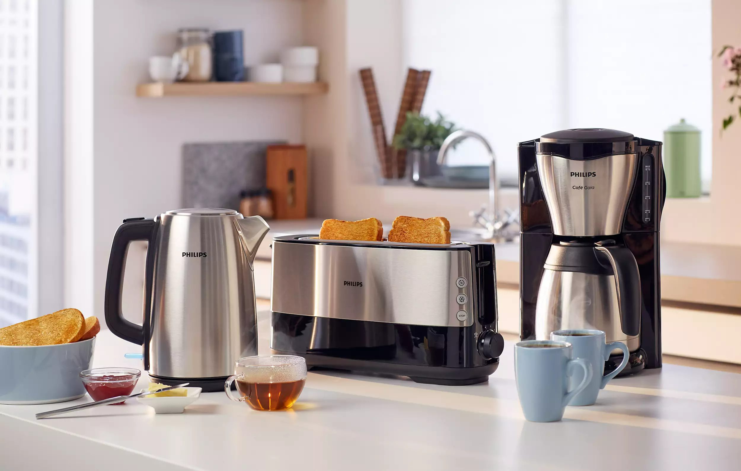 PHILIPS HD2692/90 Viva Collection 950 W-os kenyérpirító hosszú, extra széles nyílással – 7. kép