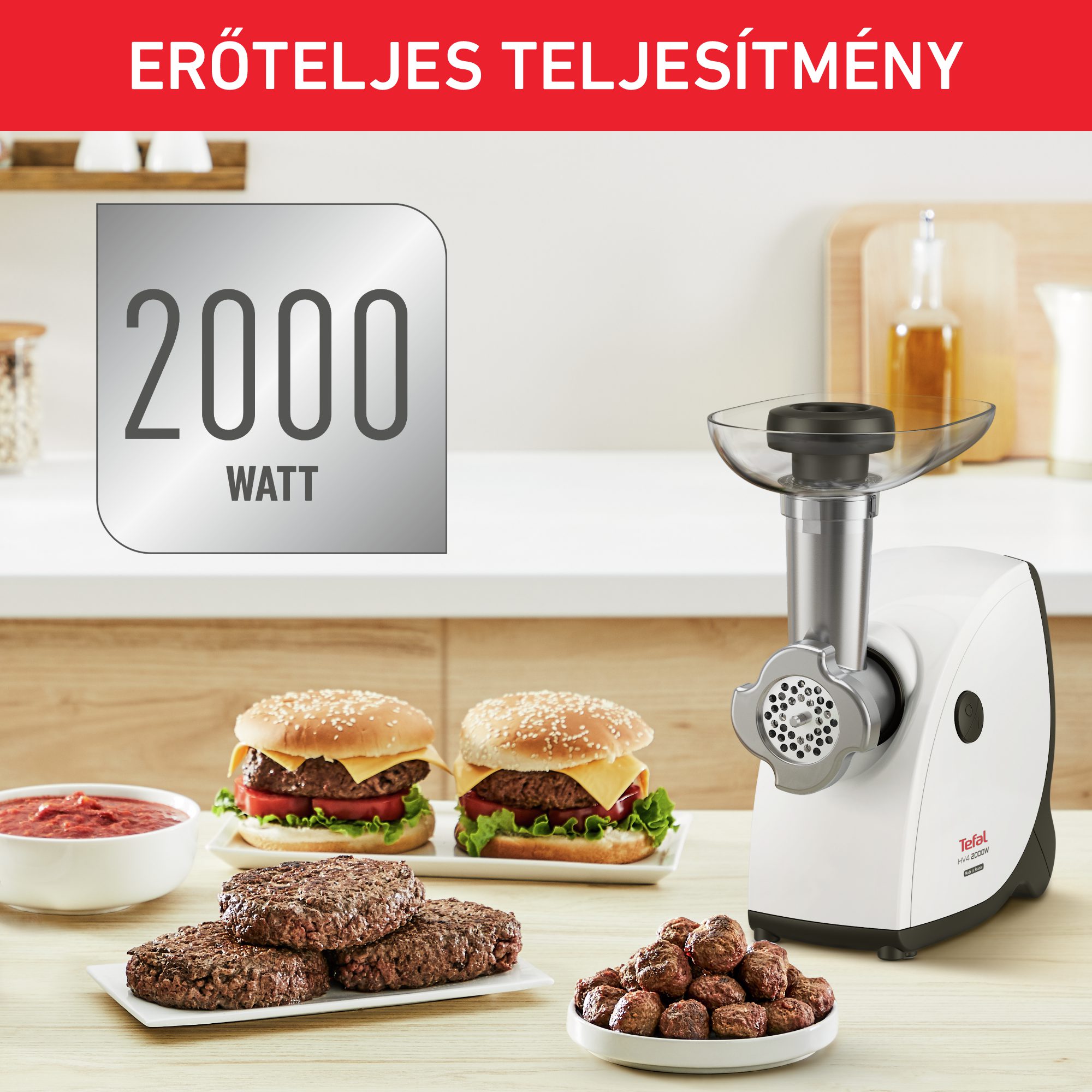 TEFAL NE463138 HV4 6 az 1-ben fehér húsdaráló – 2. kép