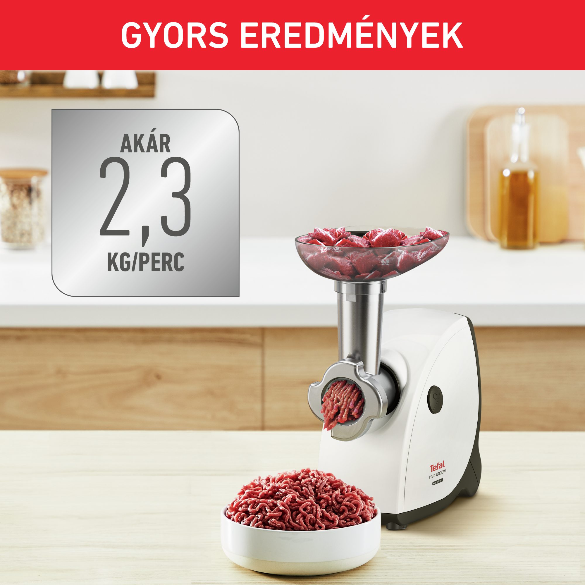 TEFAL NE463138 HV4 6 az 1-ben fehér húsdaráló – 8. kép