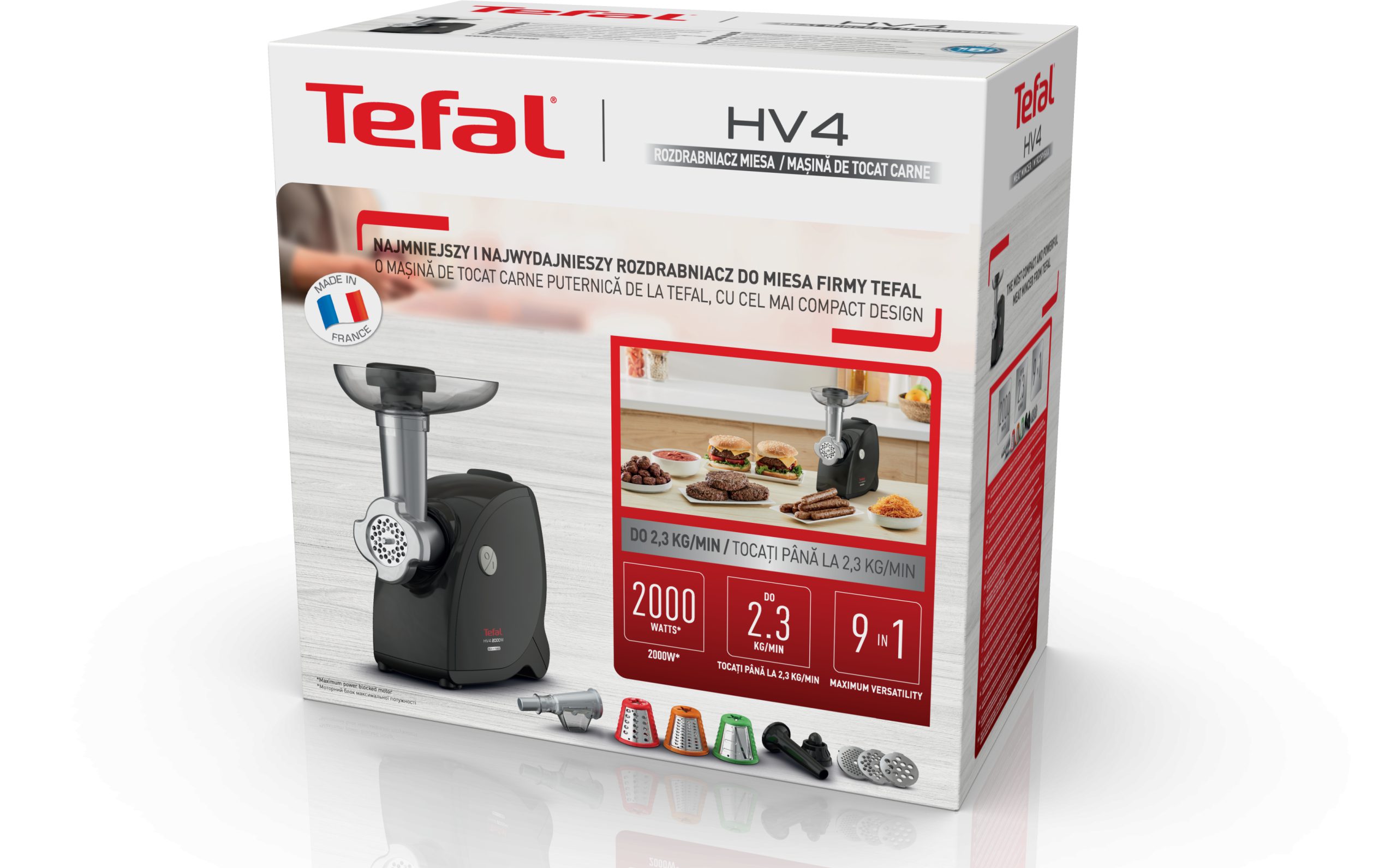 TEFAL NE477838 fekete 9 az 1-ben húsdaráló – 8. kép