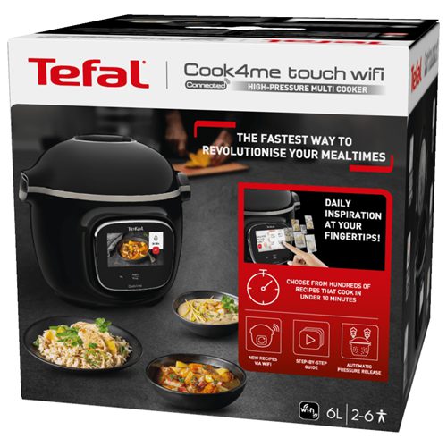 TEFAL CY912831 Cook4me+ Connect Touch elektromos gyorsfőző kukta WiFi-kapcsolattal – 5. kép