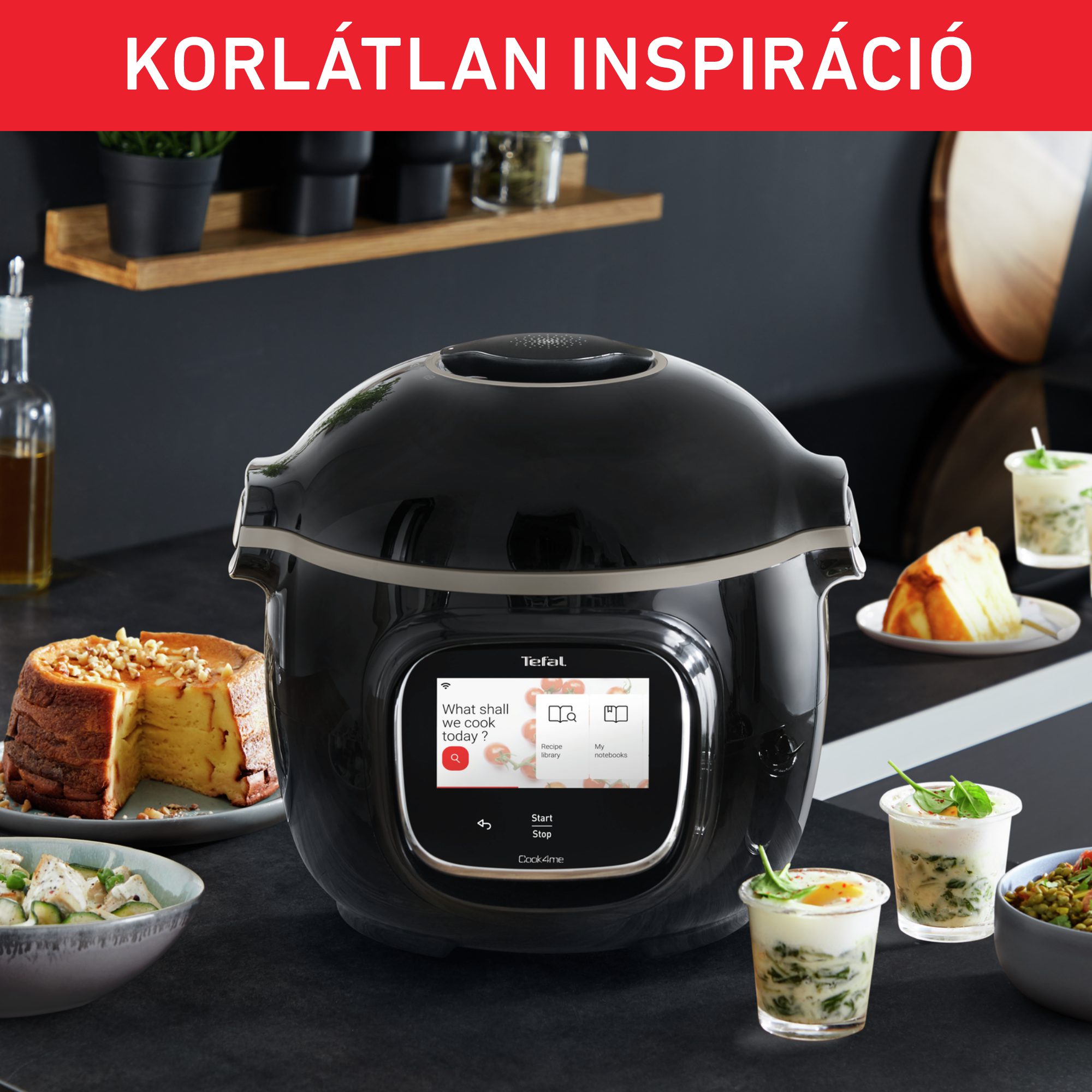 TEFAL CY912831 Cook4me+ Connect Touch elektromos gyorsfőző kukta WiFi-kapcsolattal – 11. kép
