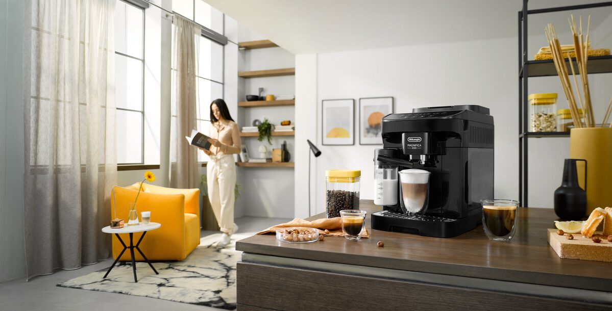 DE-LONGHI Magnifica Evo ECAM290.51.B automata kávéfőző tejtartállyal, fekete – 6. kép
