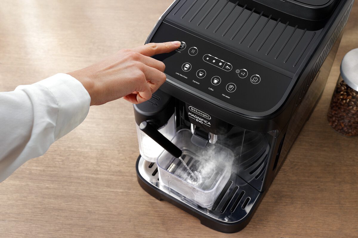 DE-LONGHI Magnifica Evo ECAM290.51.B automata kávéfőző tejtartállyal, fekete – 18. kép
