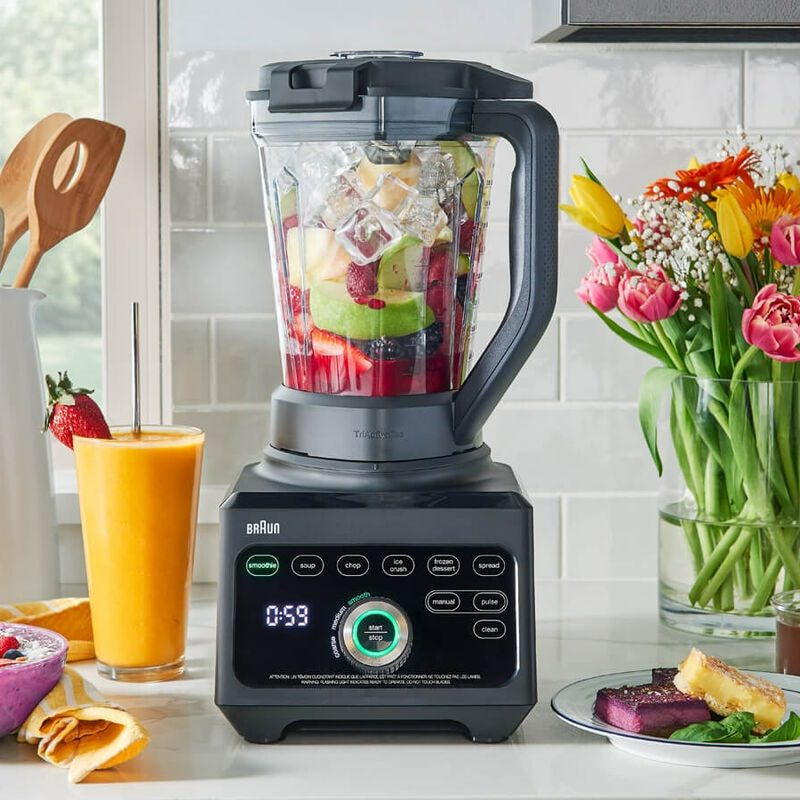 BRAUN JB9040 1600 W-os fekete turmixgép 2 literes Tritan kehellyel – 4. kép