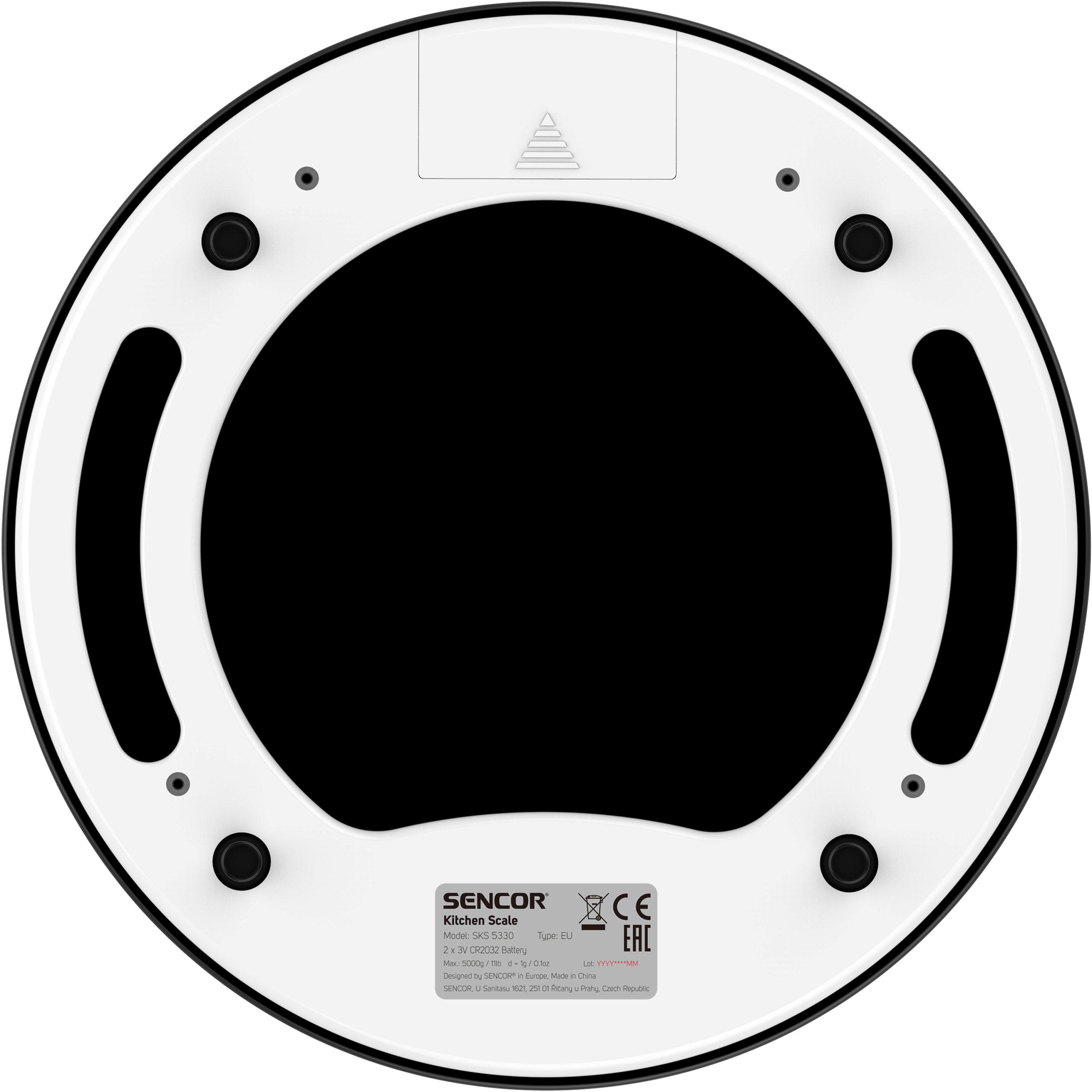 SENCOR SKS 5330 digitális konyhai mérleg, 5 kg, fekete-fehér – 6. kép