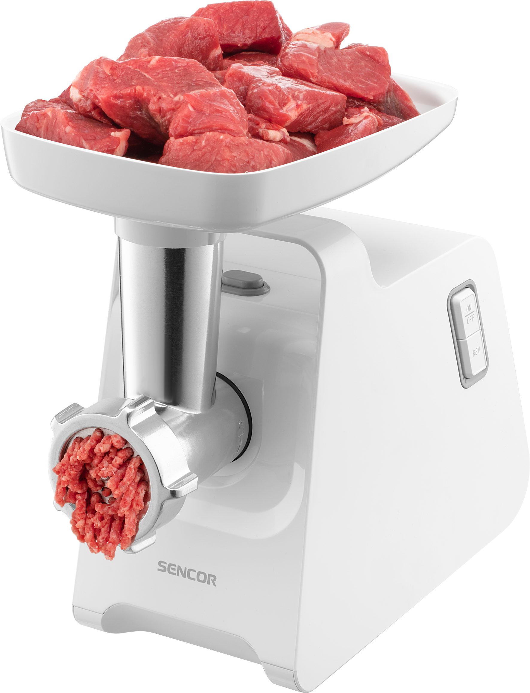 SENCOR SMG 4410WH húsdaráló 3 vágótárcsával, 500 W, fehér – 5. kép