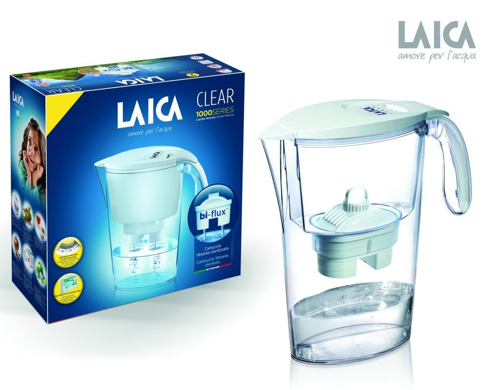 LAICA J11AB Clear Line fehér vízszűrő kancsó Bi-flux szűrőbetéttel – 2. kép