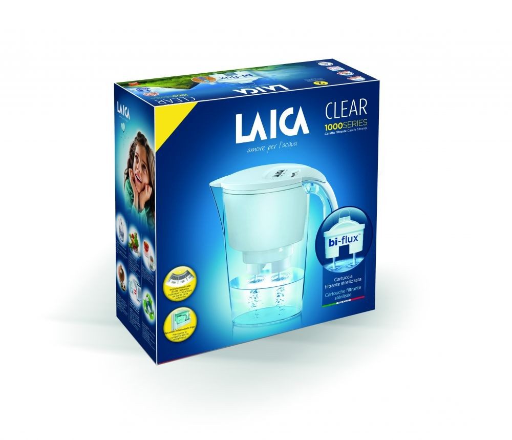 LAICA J11AB Clear Line fehér vízszűrő kancsó Bi-flux szűrőbetéttel – 3. kép