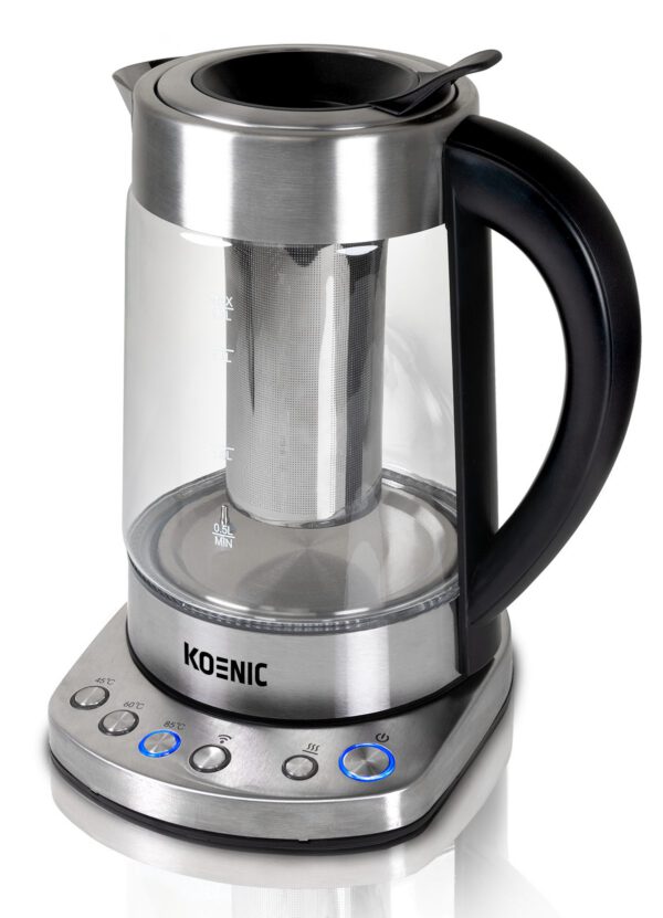 KOENIC KTM 221723 M teafőző, 2200 W, 1,7 literes üvegkannával