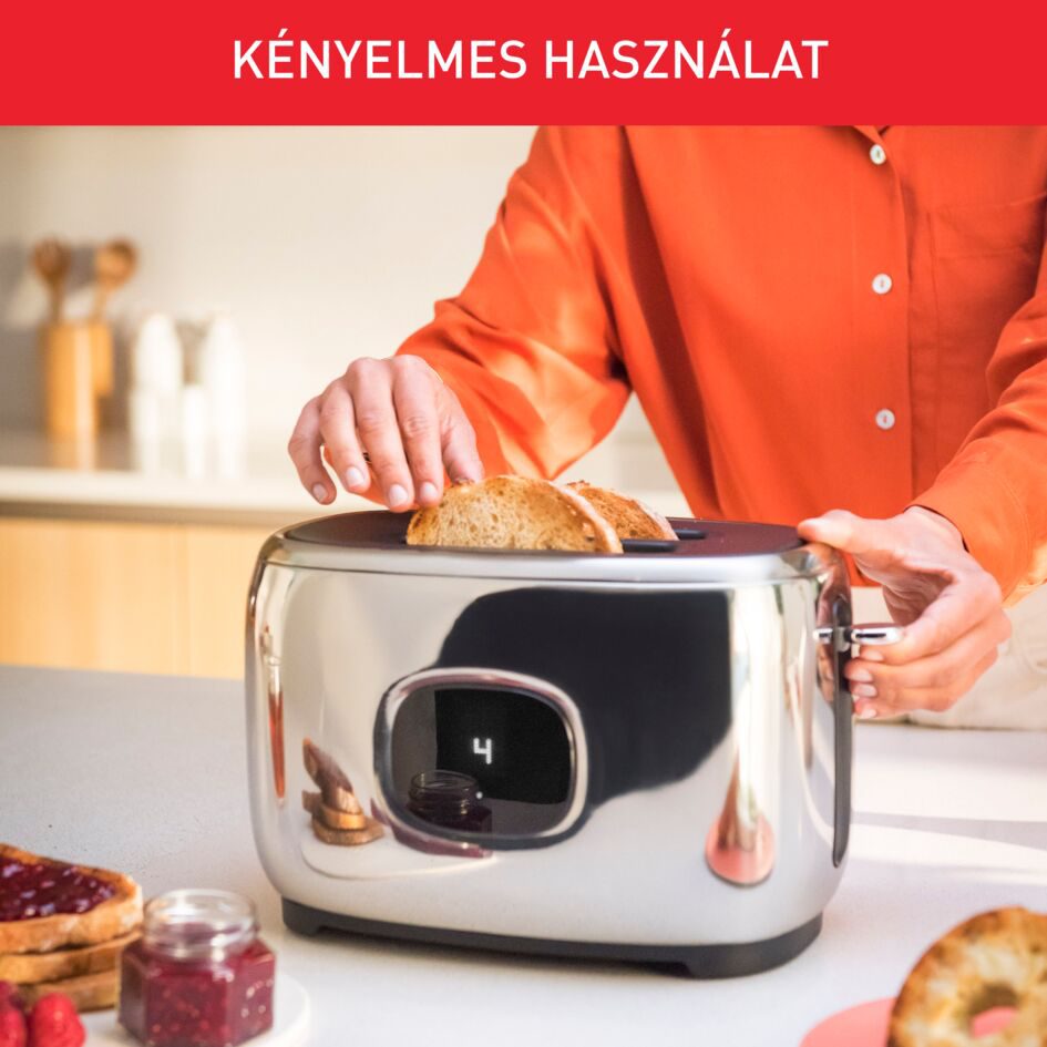 TEFAL TT883D10 Majestuo ezüst kenyérpirító 1050 W teljesítménnyel – 4. kép