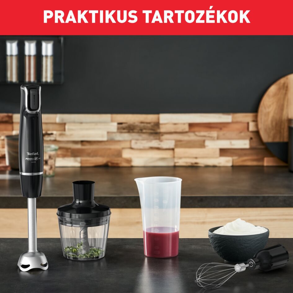 TEFAL HB94L830 Infiny Force 1000 W-os rúdmixer aprító- és habverő feltéttel – 9. kép