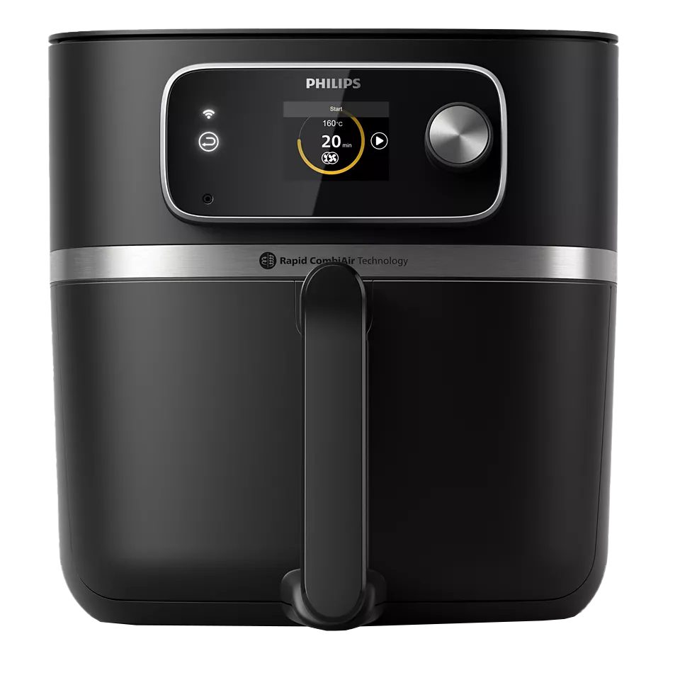 PHILIPS 7000 Series HD9880/90 8,3 literes Wi-Fi-s forrólevegős sütő húshőmérővel – 2. kép