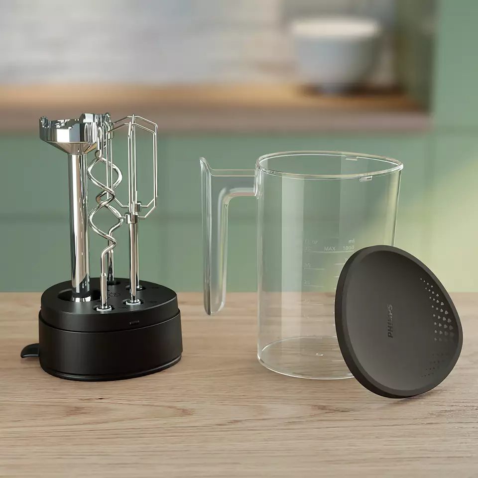 PHILIPS HR3781/20 5000 Series 3 az 1-ben kézi mixer, botmixer és aprító, 500 W, fekete – 3. kép