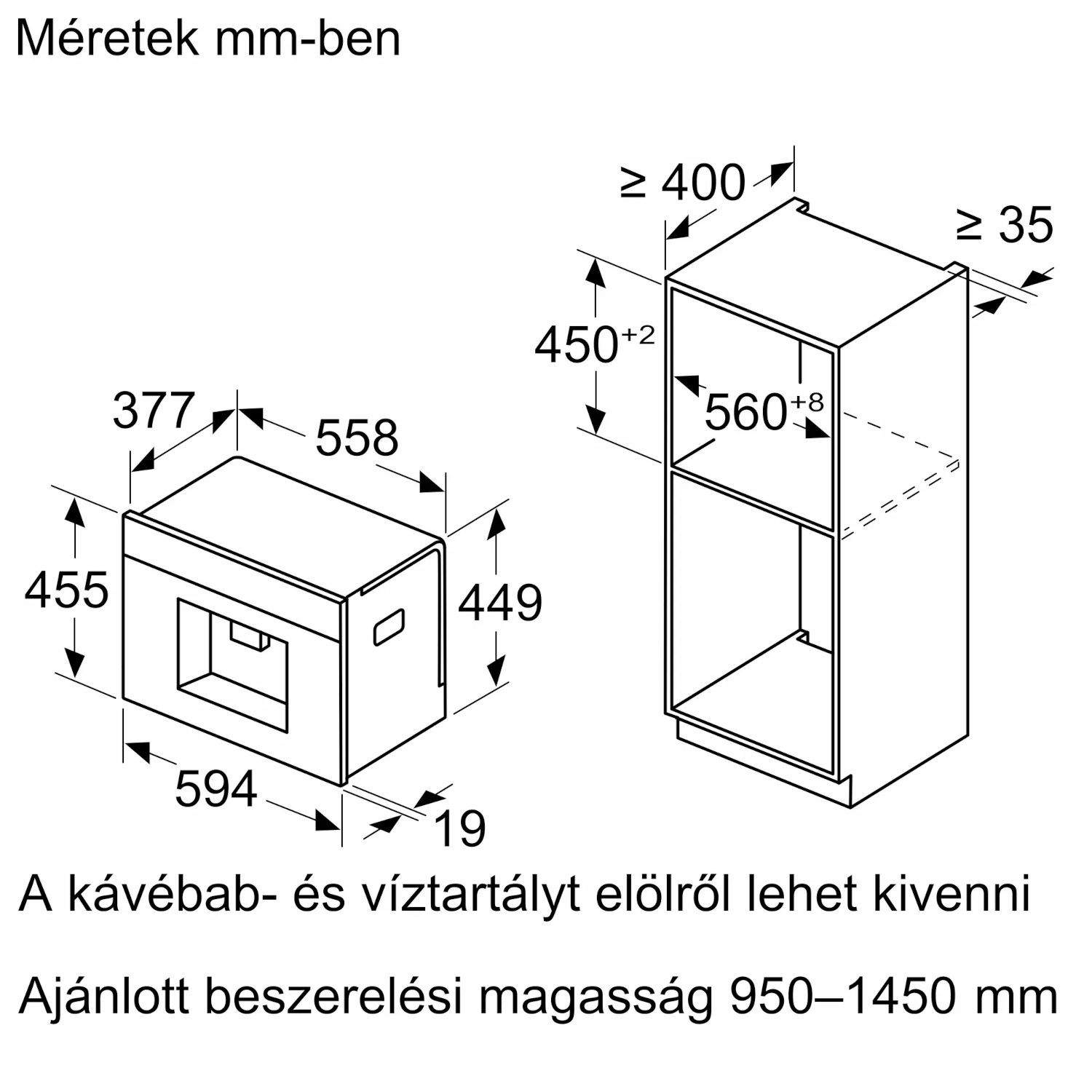BOSCH CTL7181B0 beépíthető automata kávéfőző TFT érintőkijelzővel – 4. kép