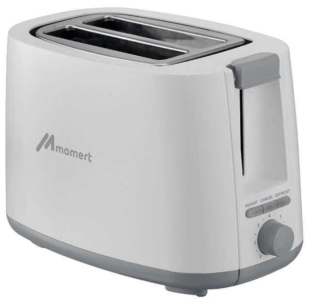 MOMERT 2065 kétszeletes kenyérpirító 750 W teljesítménnyel, fehér