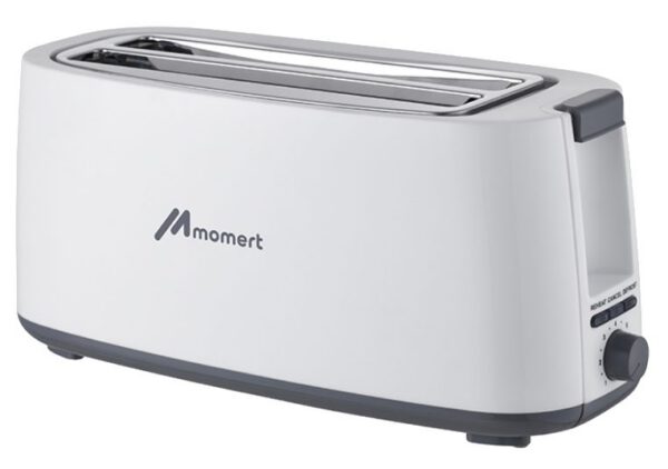 MOMERT 2066 négyszeletes kenyérpirító 2 hosszú nyílással, 1400 W, fehér