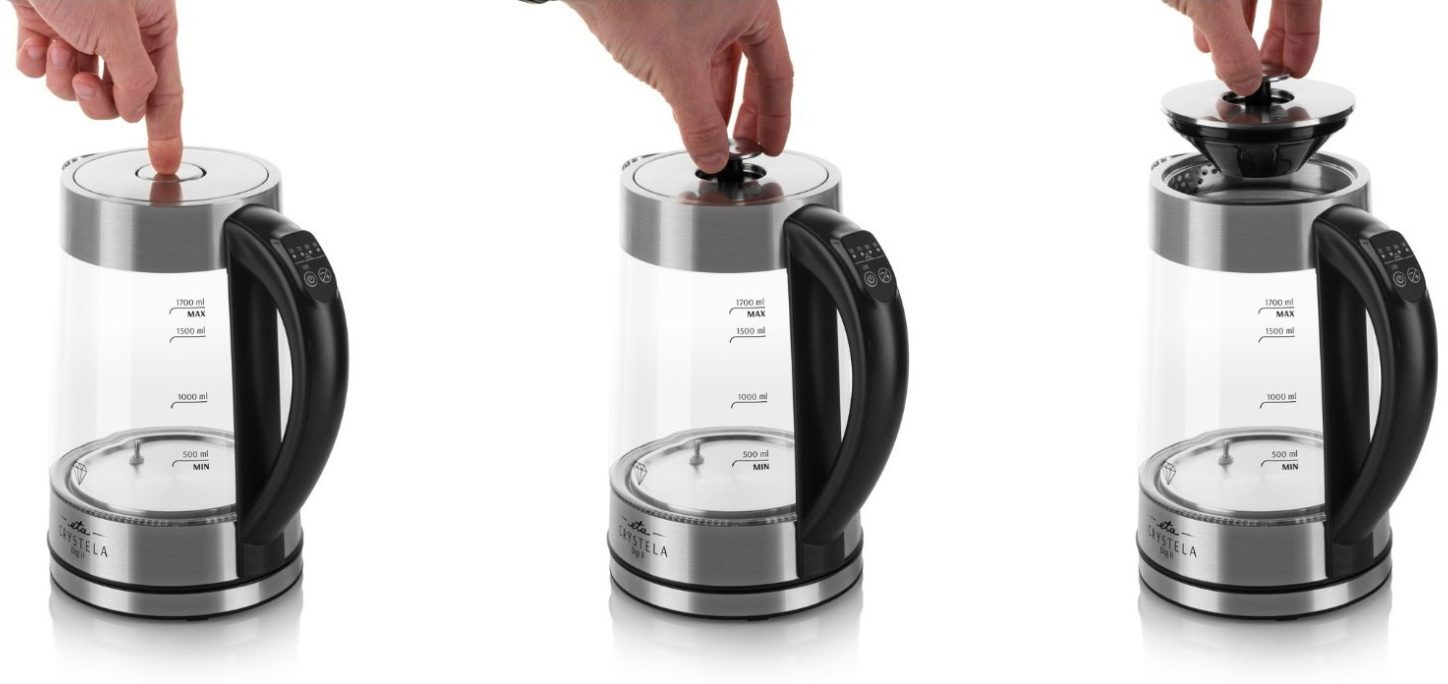 ETA 515490000 Crystela Digi II üveg vízforraló, 2200 W, 1,7 l – 4. kép