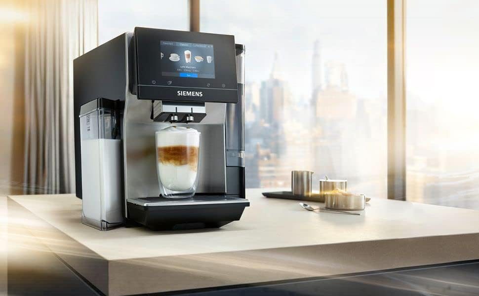 SIEMENS TQ707R03 automata presszókávéfőző integrált tejhabosítóval, fekete – 4. kép