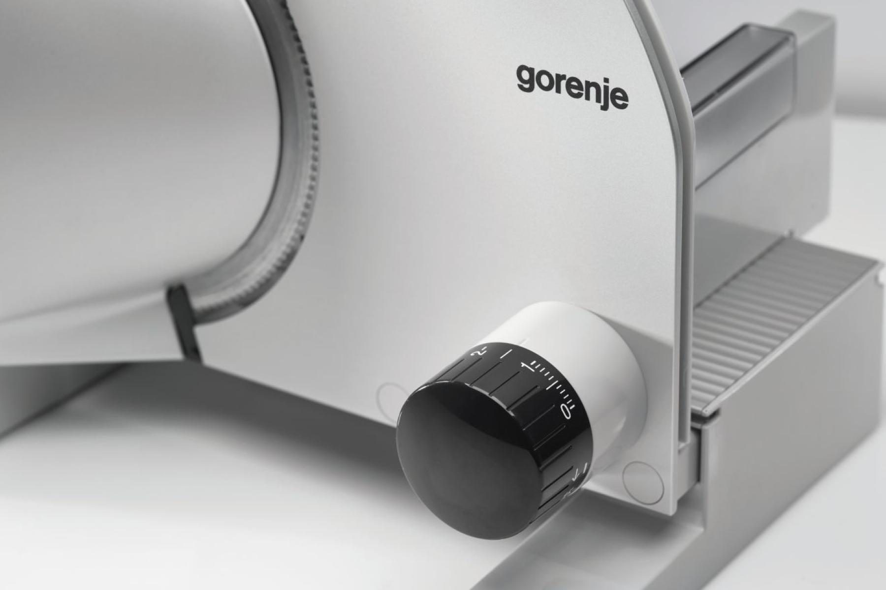 GORENJE R708A alumínium szeletelőgép 100 W teljesítménnyel, ezüst – 6. kép