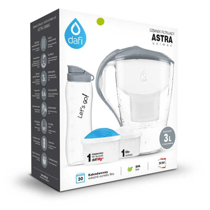 DAFI 928605 Astra Unimax zöld, 3 literes vízszűrő kancsó sportflakonnal – 2. kép