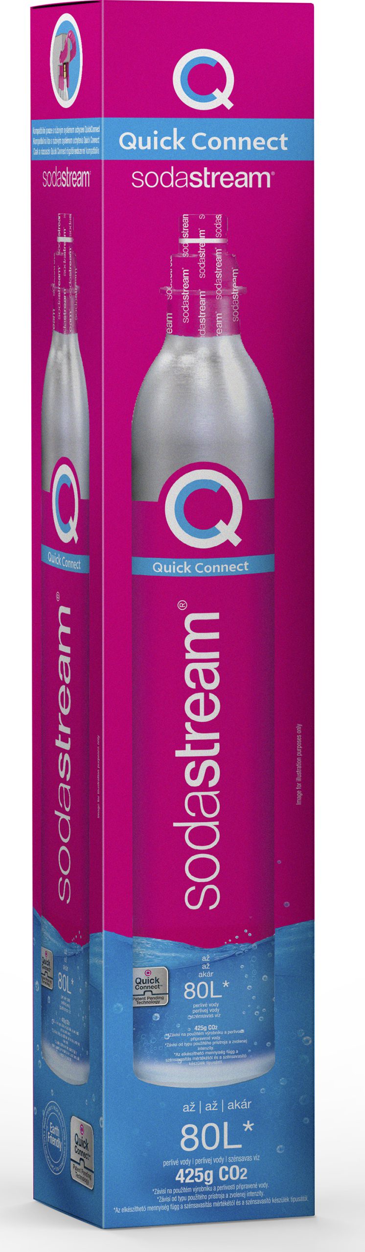 SODA STREAM 42004920 CY CQC tartalék Quick Connect CO₂-gázpatron – 3. kép