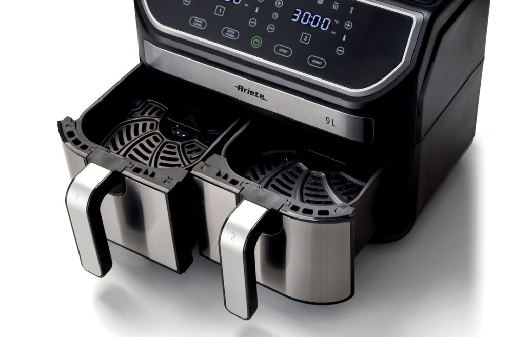 ARIETE 4625 Dual Metal 9 literes, kétkosaras forrólevegős sütő, 2100 W – 4. kép