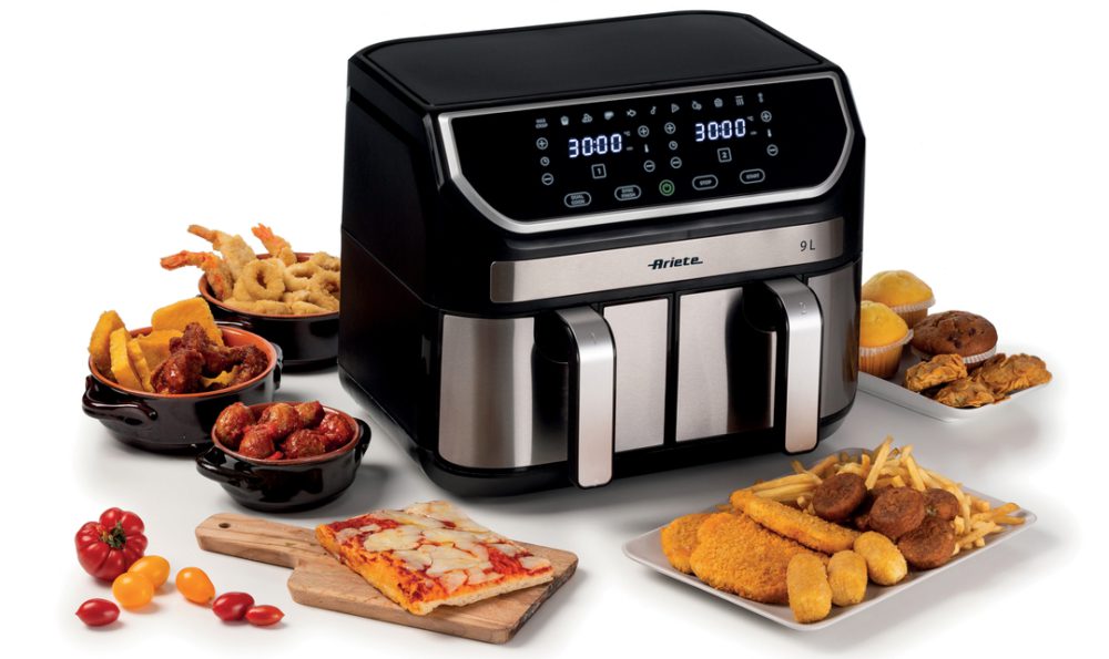ARIETE 4625 Dual Metal 9 literes, kétkosaras forrólevegős sütő, 2100 W – 6. kép