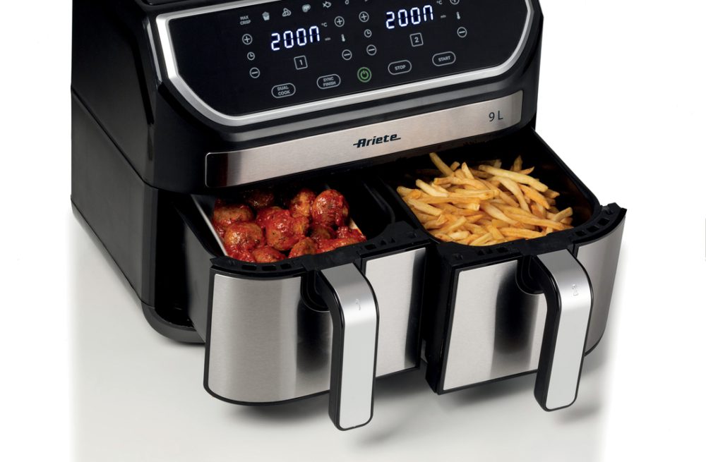 ARIETE 4625 Dual Metal 9 literes, kétkosaras forrólevegős sütő, 2100 W – 7. kép