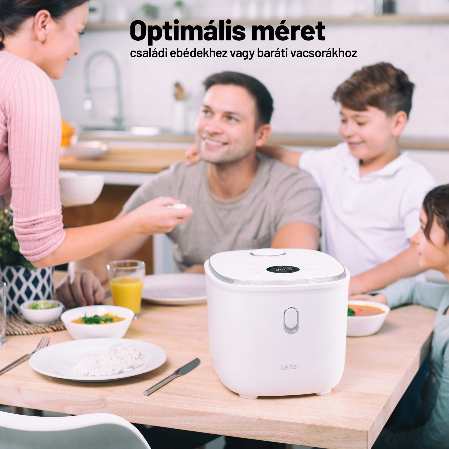 LAUBEN Low Sugar Rice Cooker 3000WT 3 literes rizsfőző 6 programmal – 6. kép