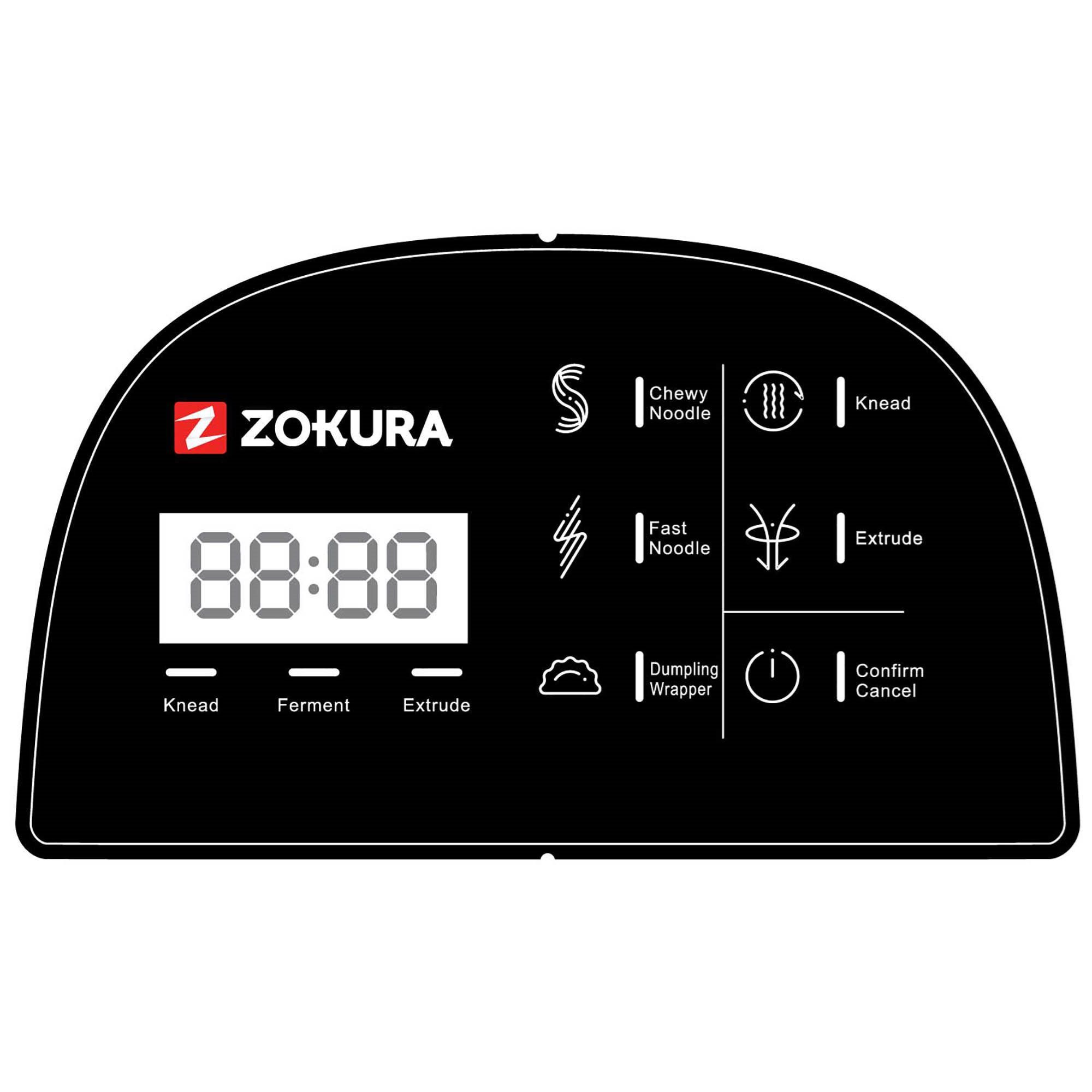 ZOKURA Z1313 elektromos tésztakészítő gép 13 formával, 260 W, krémszínű – 2. kép