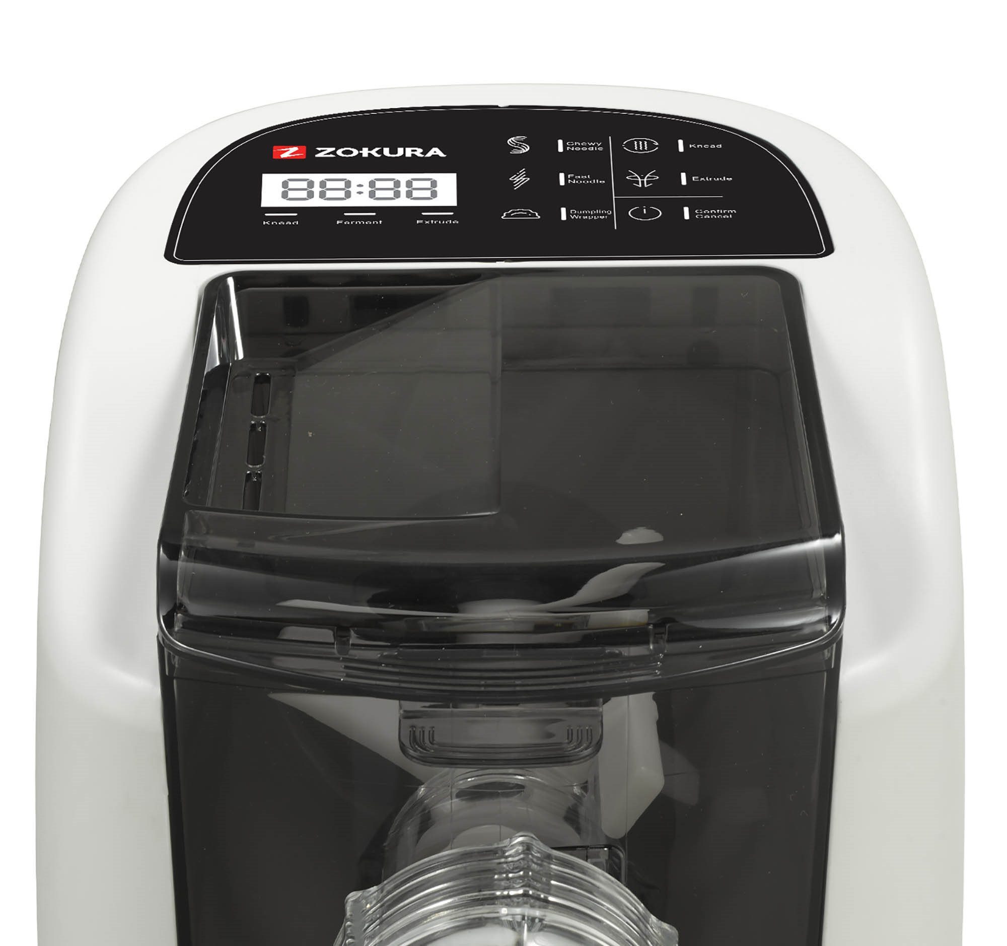 ZOKURA Z1313 elektromos tésztakészítő gép 13 formával, 260 W, krémszínű – 4. kép