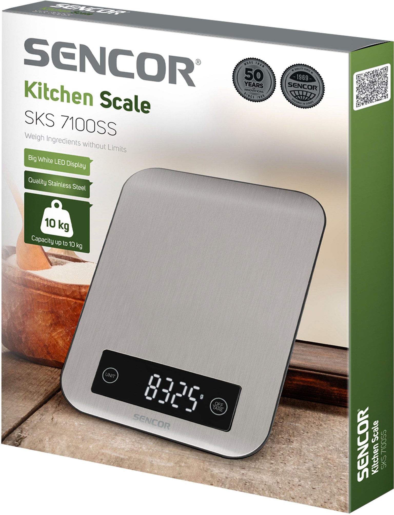 SENCOR SKS 7100SS digitális konyhai mérleg, 10 kg-os kapacitással – 11. kép