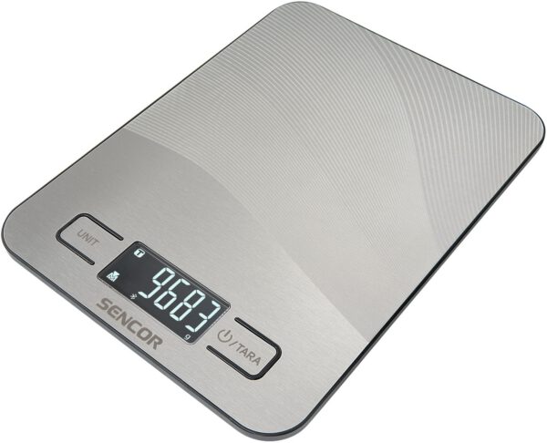 SENCOR SKS 8080 intelligens konyhai mérleg Bluetooth-kapcsolattal, szürke